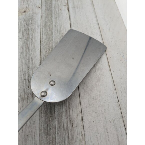 Vintage Kaylan Solid Spatula Flipper 14 1/4" Long Tan Handle - Picture 11 of 11